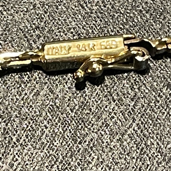 Vintage 14K Solid Gold Heavy Tricolor Cleopatra necklace Heavy’ Italy - Picture 12 of 16